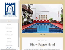 Tablet Screenshot of dhowpalace-hotel.com